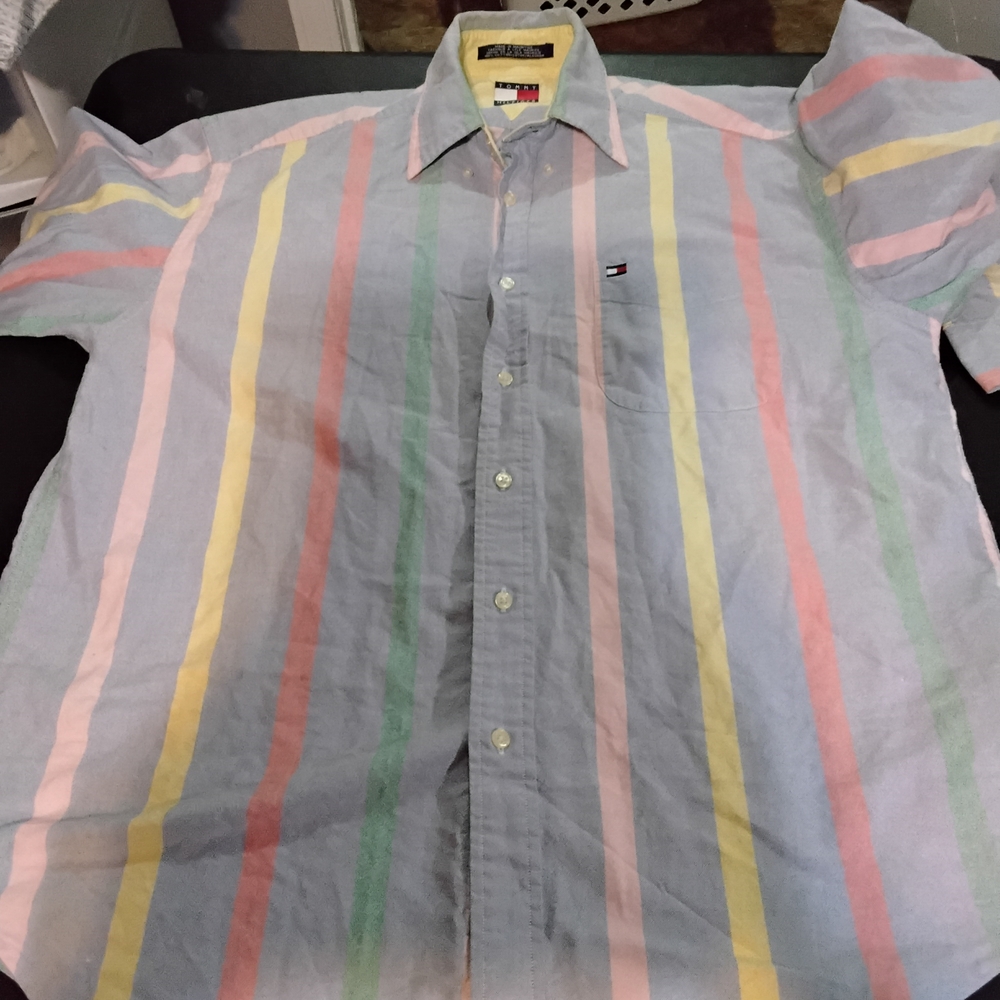 Tommy Hilfiger Men's Multicolor Striped Shirt
